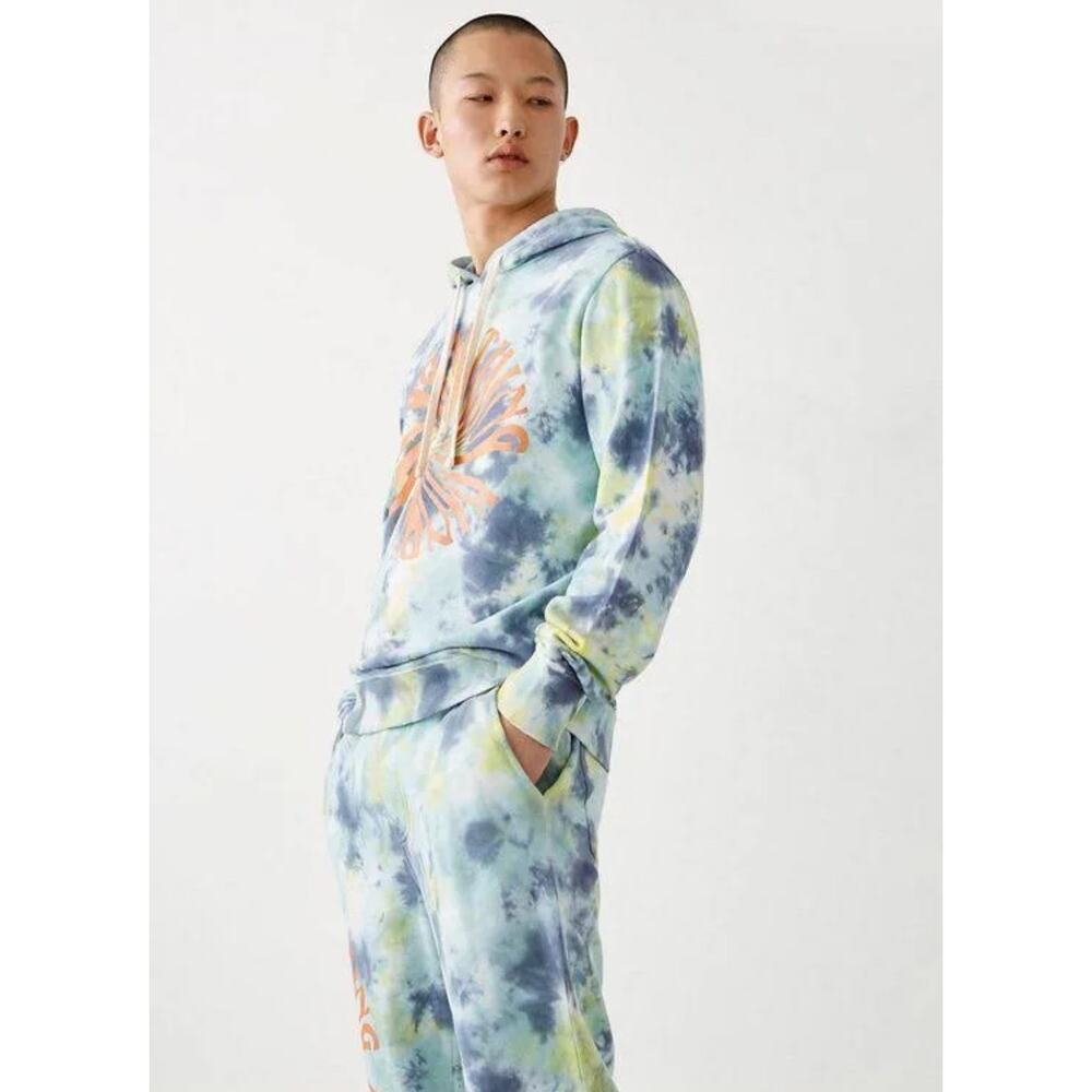 True Religion Something Kinda Wild Men's Tie Dye Hoodie Sweatshirt Small - Picture 10 of 10